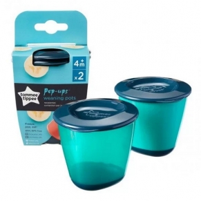 Tommee Tippee - Големи контейнери за храна 4m+ 2бр./оп.